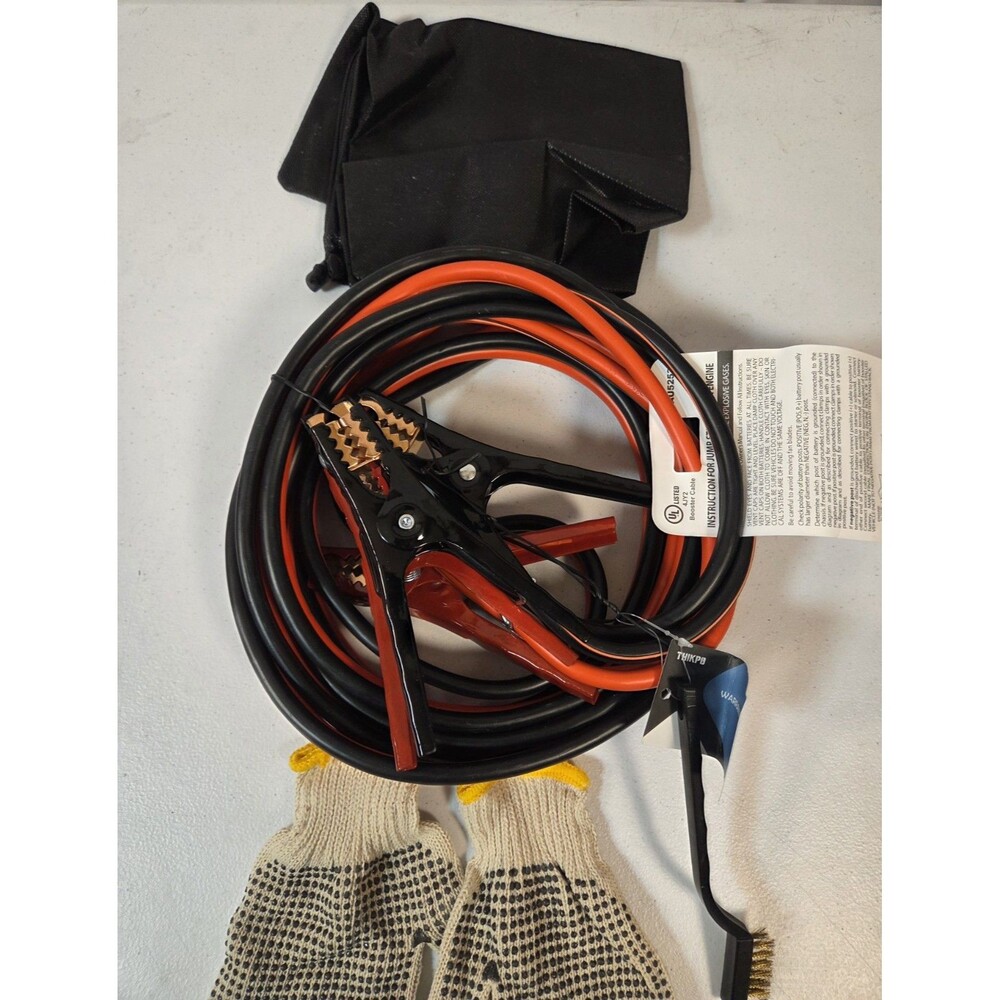 THIKPO G420 20FT 4 Gauge Booster Cables 600A Heavy Duty Jumper Cables w/ Case &‎